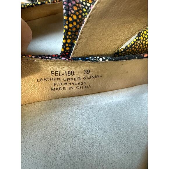 Alegria Felix Fel multi colored mary Jane comfort shoe womens 39 8.5 - Picture 8 of 9